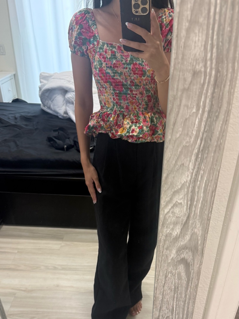 T.J.Maxx Black Wide-Leg Trousers